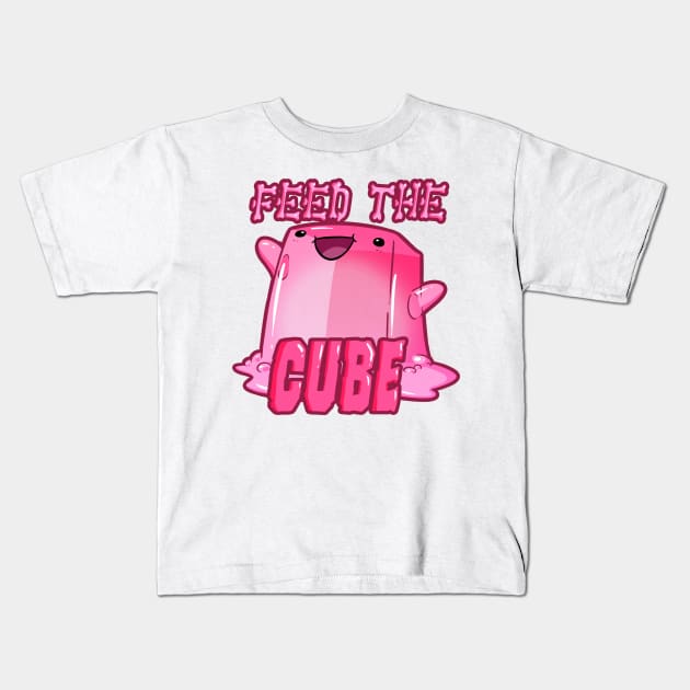 Dr Crafty: Feed the Cube - Rhombus! Kids T-Shirt by DrCrafty